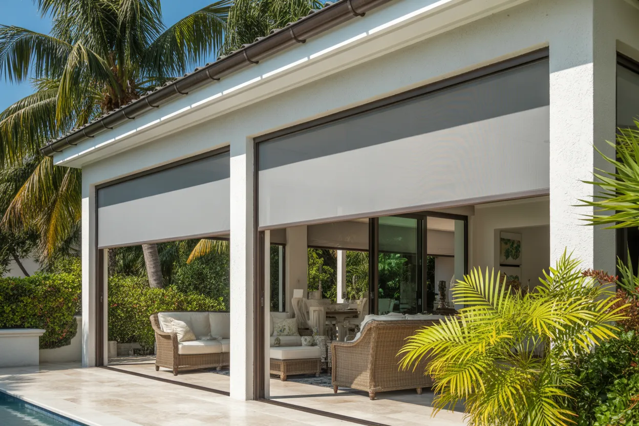 Zip-Track Solar Shades in Stuart